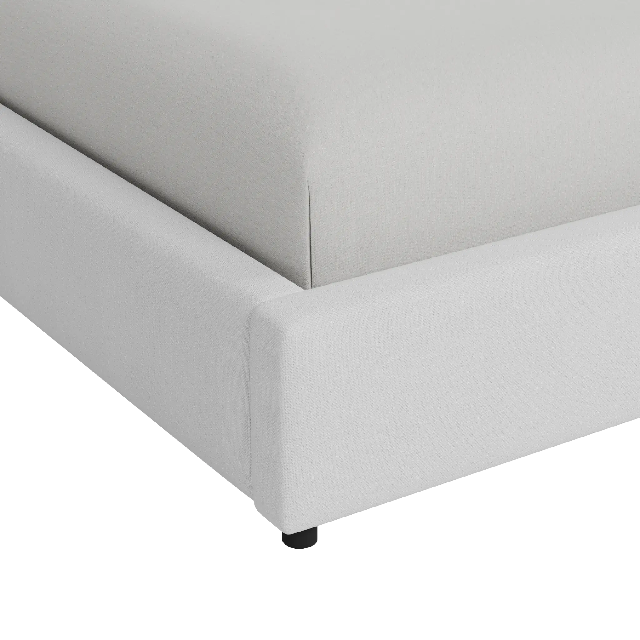 Grayton Suave White 54" Upholstered Platform Bed Grayton Suave White 54" Upholstered Platform Bed
