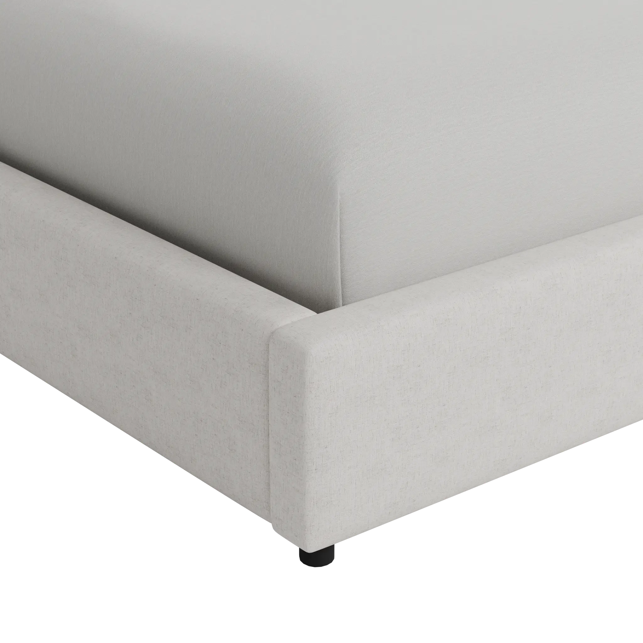 Grayton Linen Light Beige 54" Upholstered Platform Bed Grayton Linen Light Beige 54" Upholstered Platform Bed