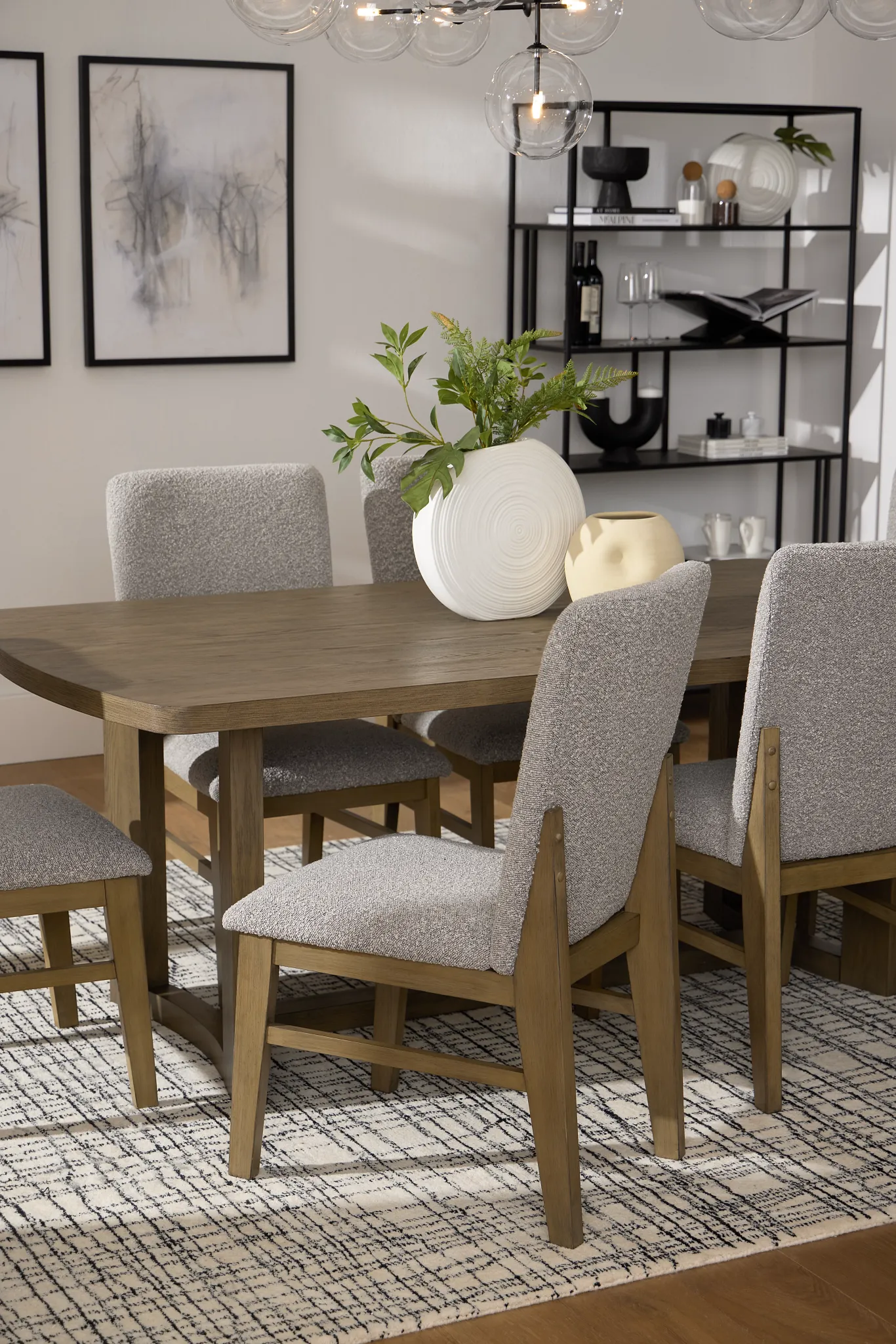 Modesto Black Rectangular Table