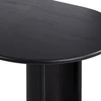 Paloa Black Oval Table