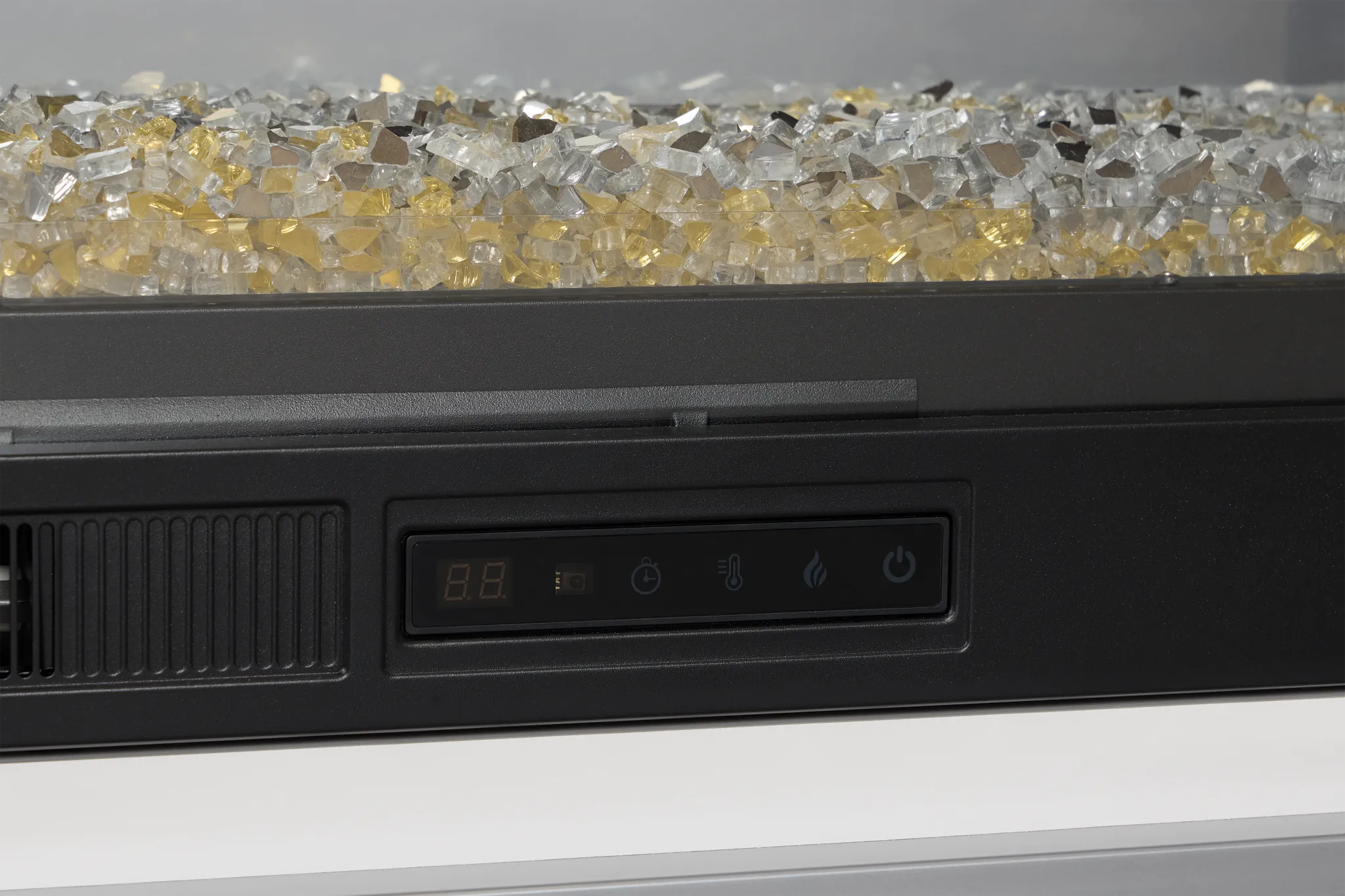 Stanley White 72" Tv Stand With Fireplace Insert