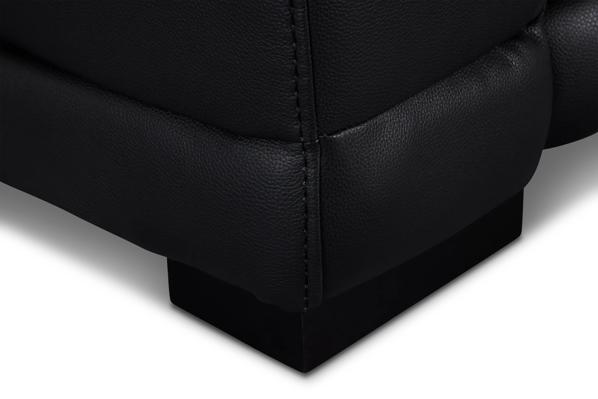 Lombardy Black Micro Power Reclining Sofa