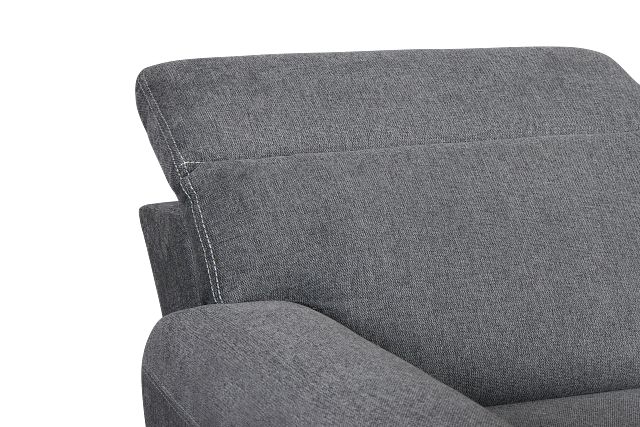 Callum Dark Gray Storage Small Left Chaise Sleeper Sectional