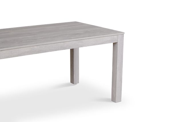 Delray White Rectangular Table