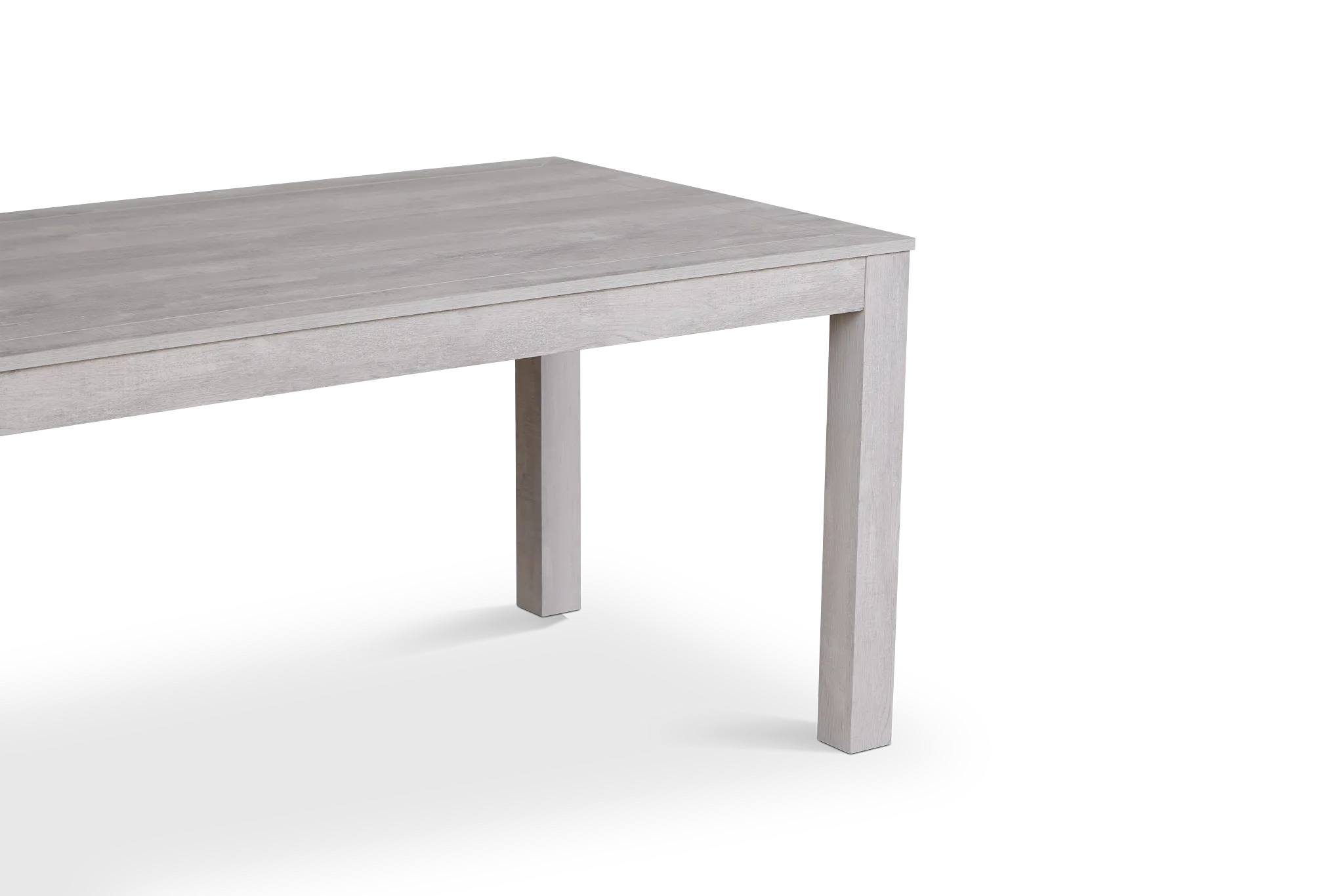 Delray White Rectangular Table