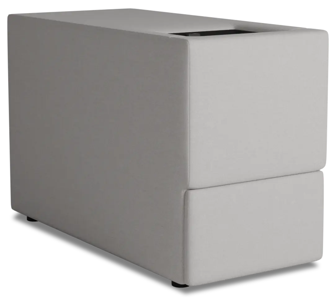 Citymod Light Gray Fabric Itable Media Console With Storage Drawer Citymod Light Gray Fabric Itable Media Console With Storage Drawer