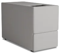 Citymod Light Gray Fabric Itable Media Console With Storage Drawer