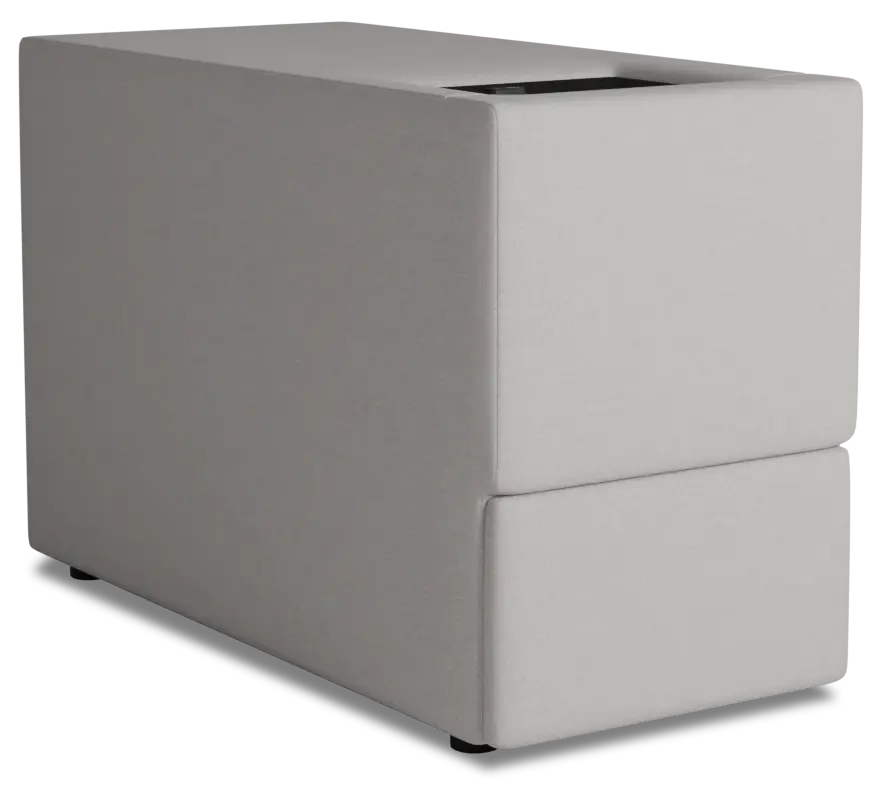 Citymod Light Gray Fabric Itable Media Console With Storage Drawer Citymod Light Gray Fabric Itable Media Console With Storage Drawer