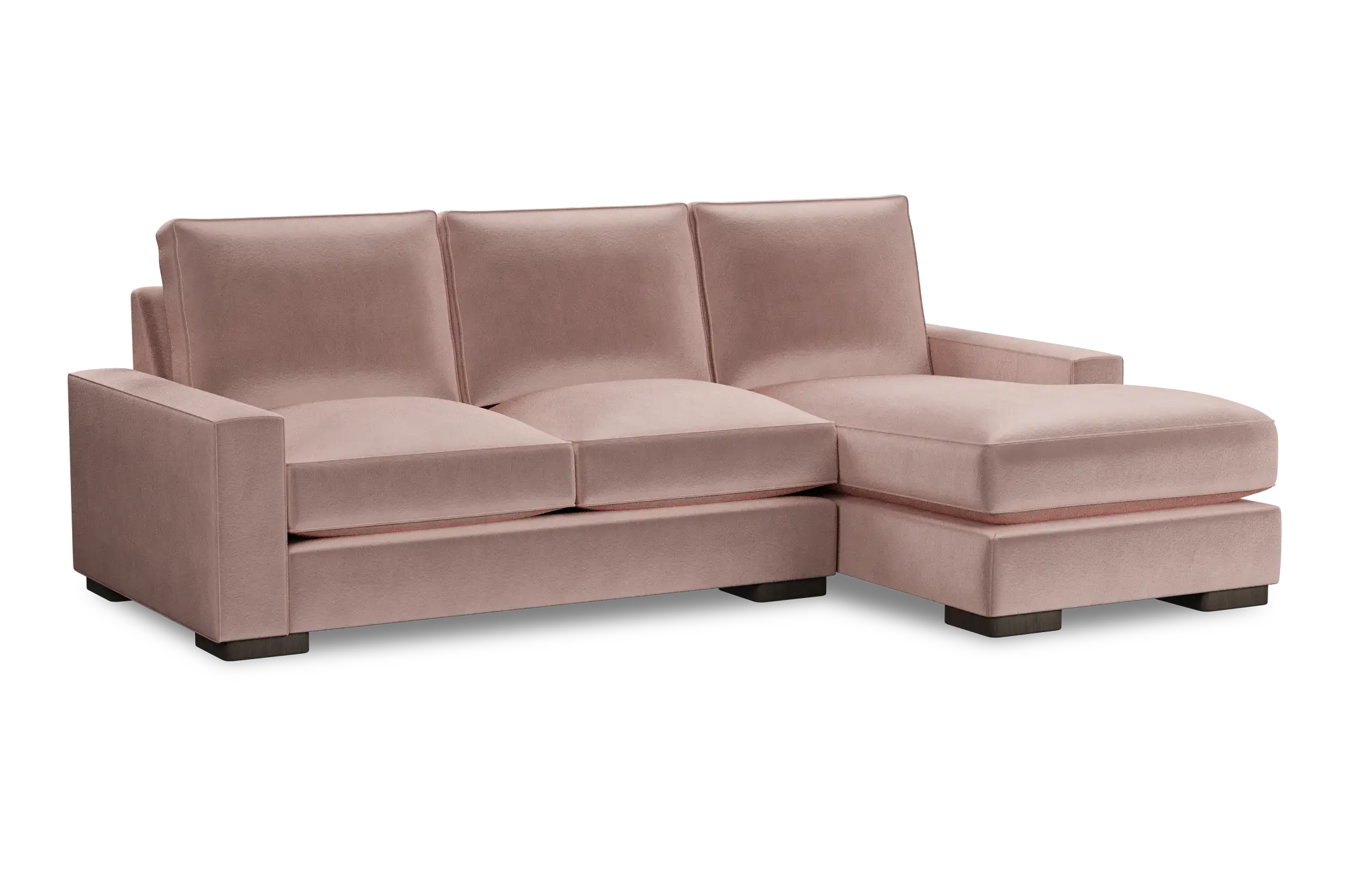 Edgewater Joya Light Pink Right Chaise Sectional Edgewater Joya Light Pink Right Chaise Sectional