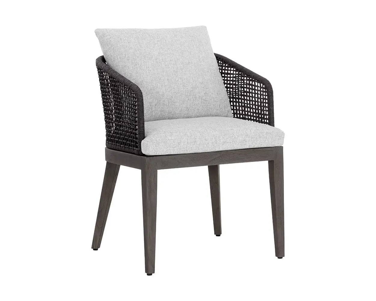 Ukiah Black Gray Cushioned Arm Chair Ukiah Black Gray Cushioned Arm Chair