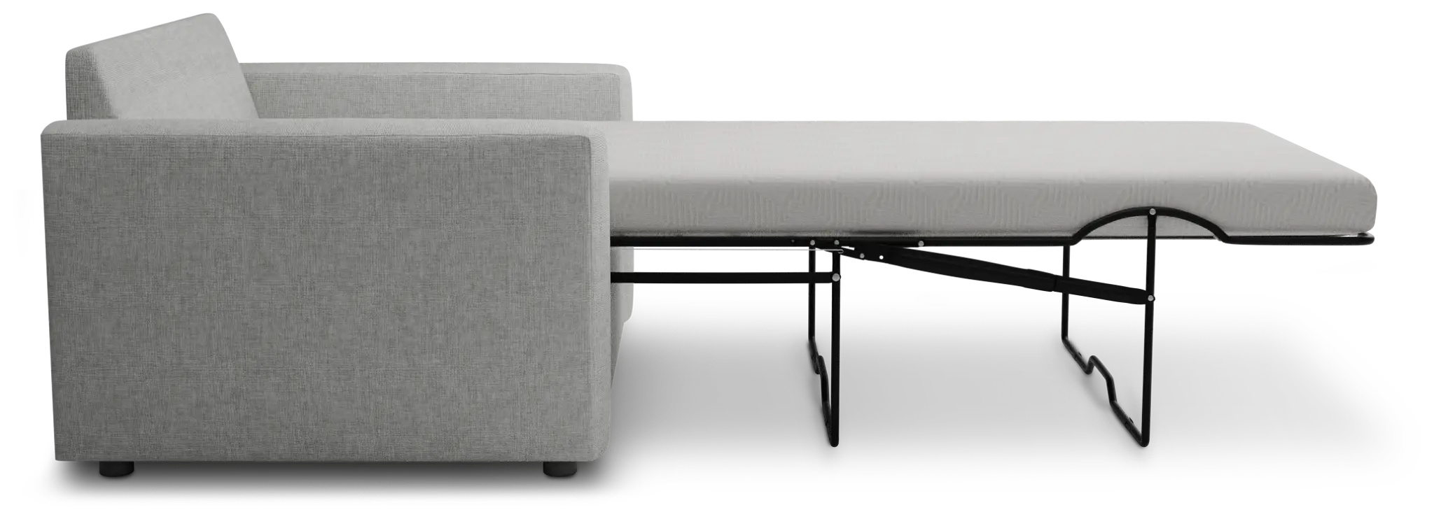 Siesta Delray Light Gray Fabric Cooling Memory Foam Sleeper Siesta Delray Light Gray Fabric Cooling Memory Foam Sleeper