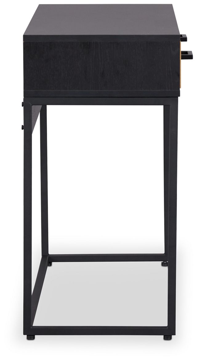 Anders Black 2-drawer Console Table