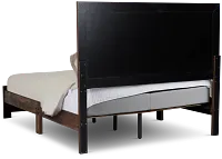 Ollie Dark Tone Panel Bed