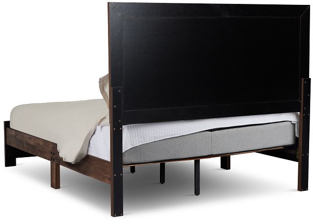 Ollie Dark Tone Panel Bed