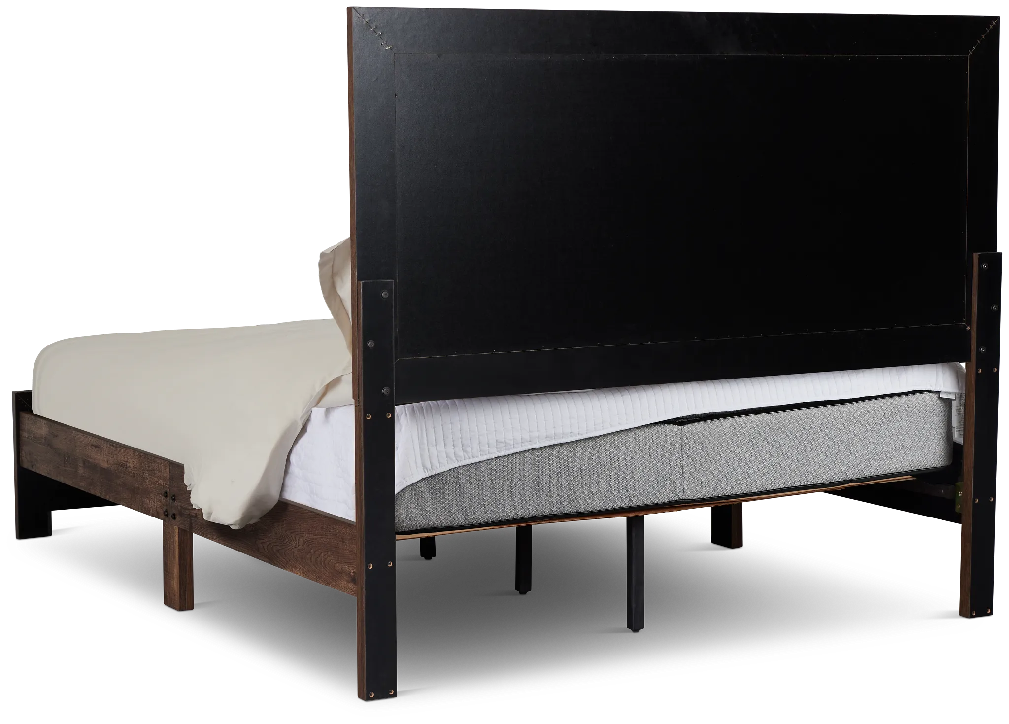 Ollie Dark Tone Panel Bed