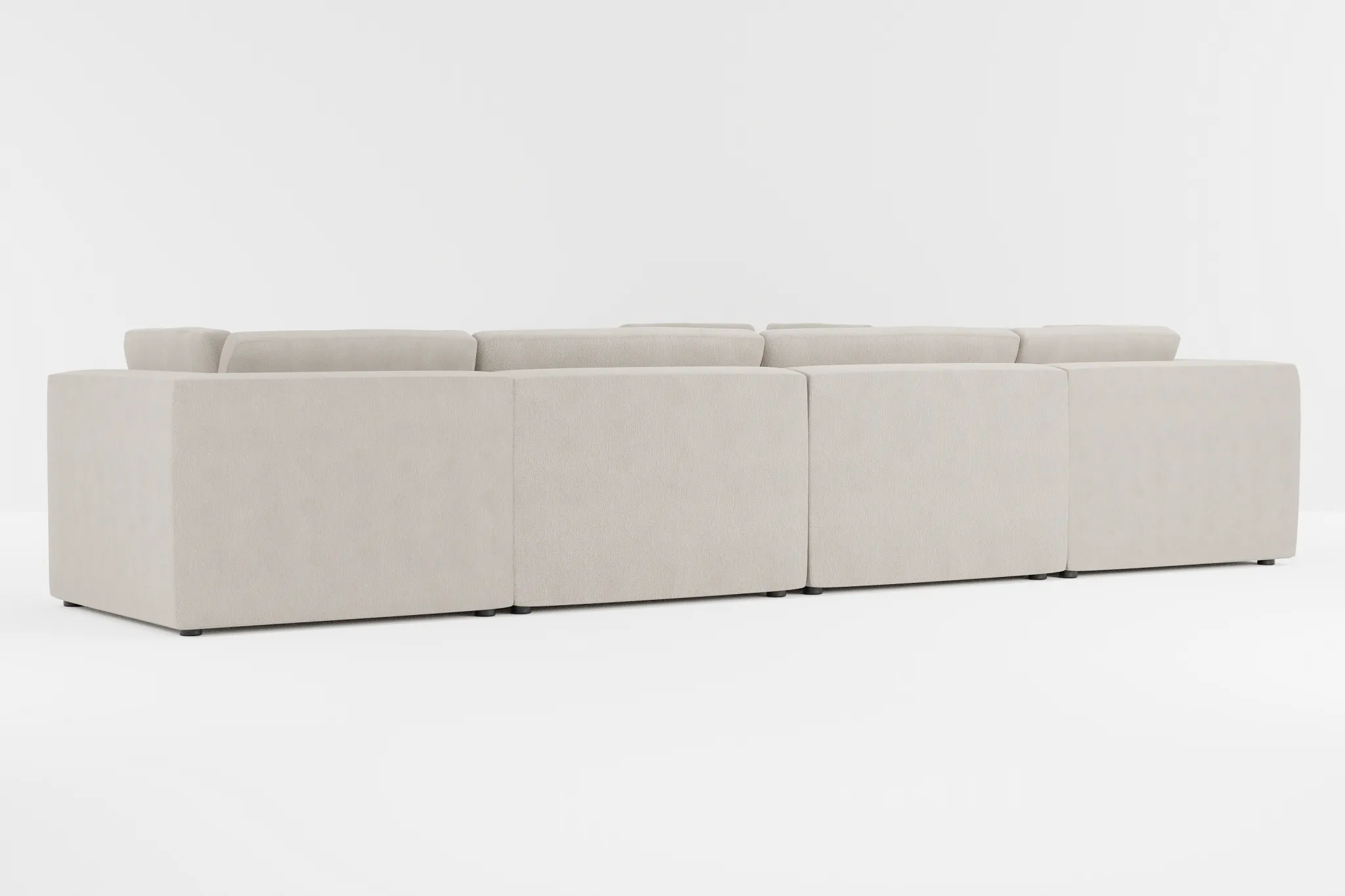 Destin Revenue Beige Fabric 6-piece Modular Sectional