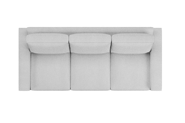 Edgewater Delray White 96" Sofa W/ 3 Cushions