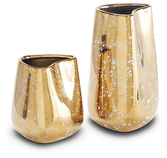Maya Gold Small Vase