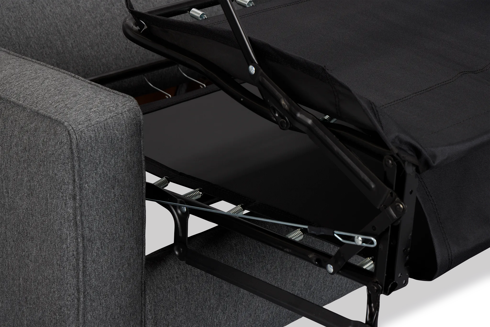 Siesta Delray Dark Gray Fabric Cooling Memory Foam Sleeper