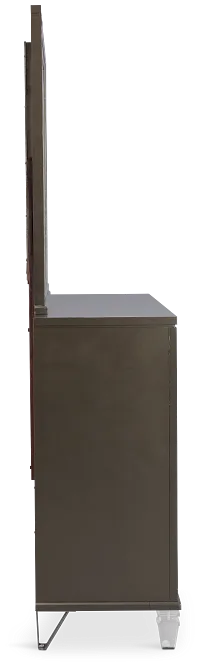 Vegas Gray Dresser & Mirror