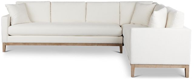 Emma White Medium Two-arm Sectional