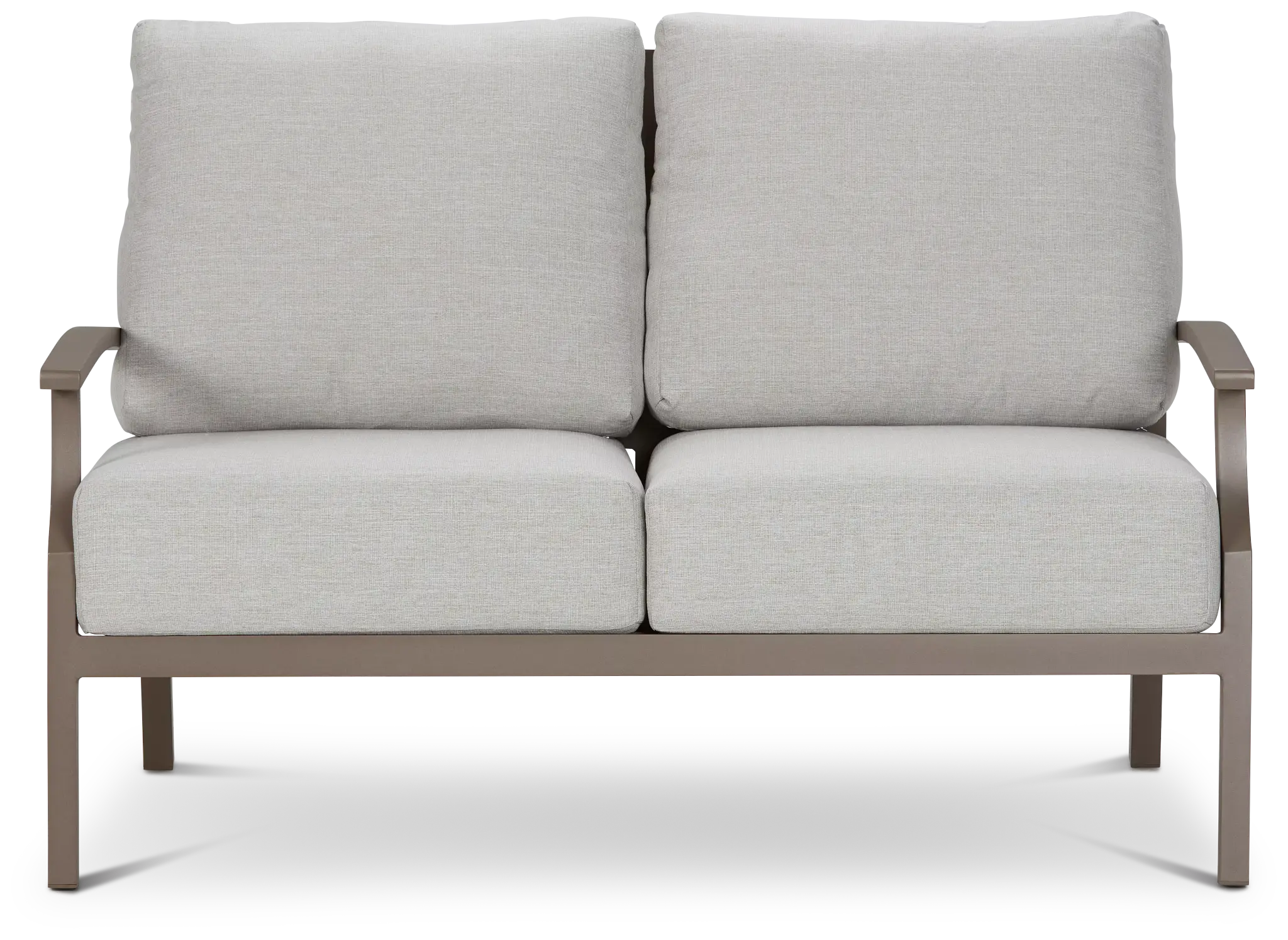Raleigh Gray Aluminum Loveseat Raleigh Gray Aluminum Loveseat