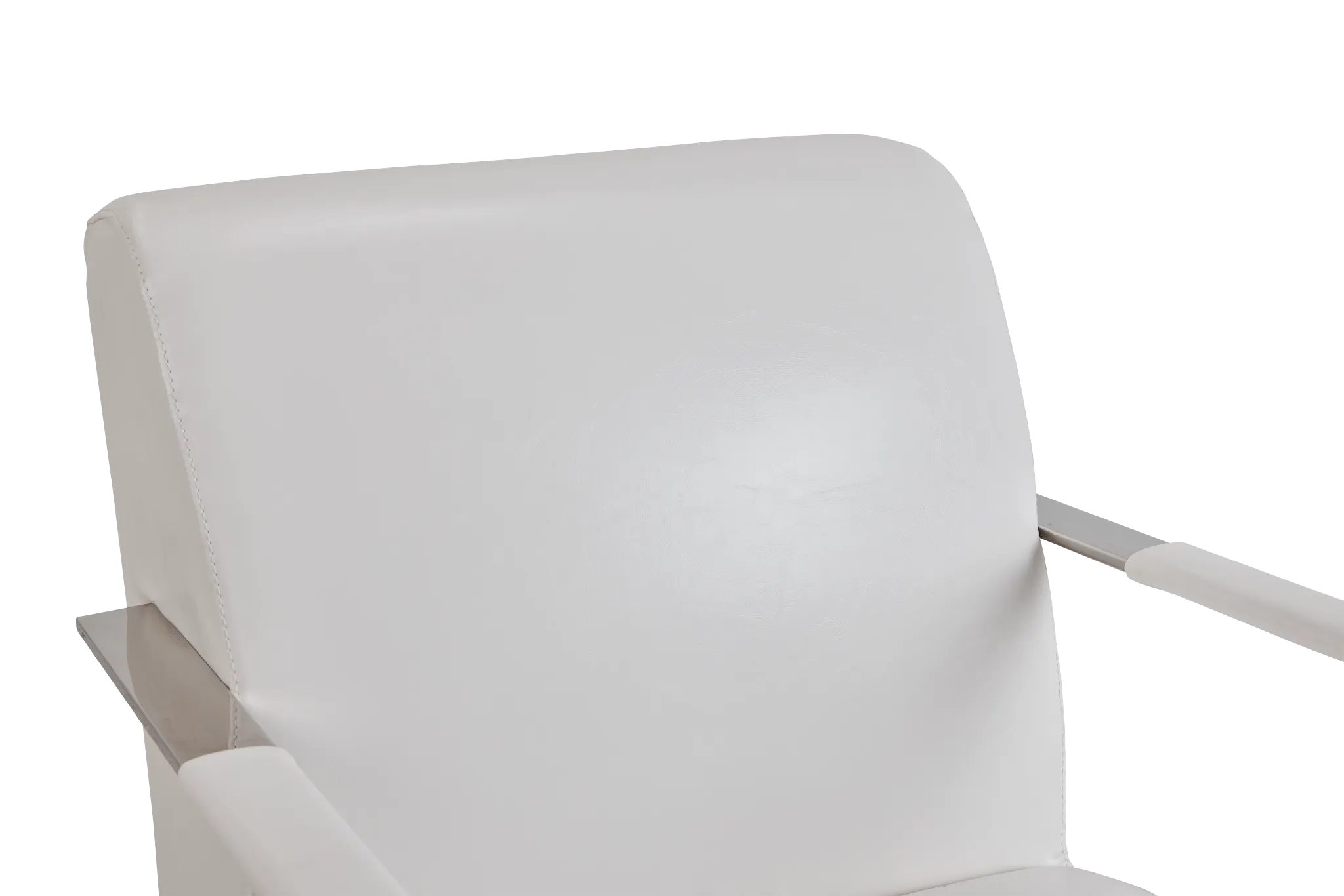 Lee White Uph Accent Chair