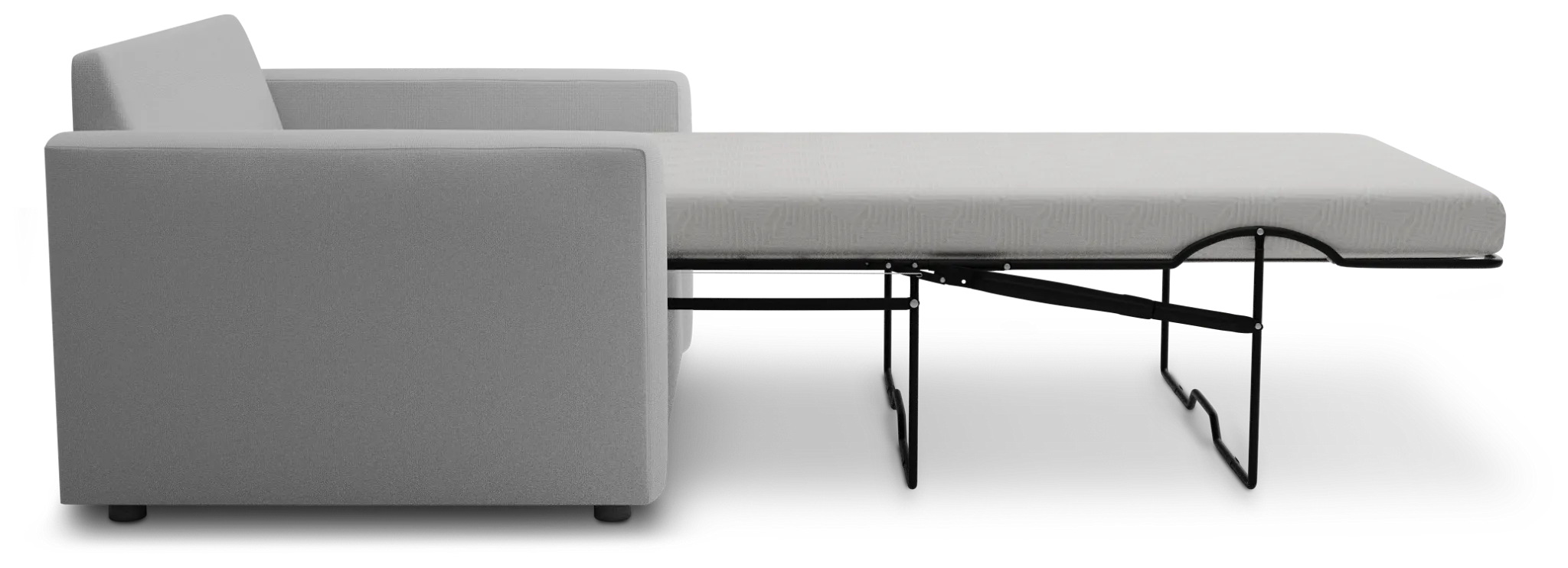 Siesta Suave White Fabric Memory Foam Sleeper