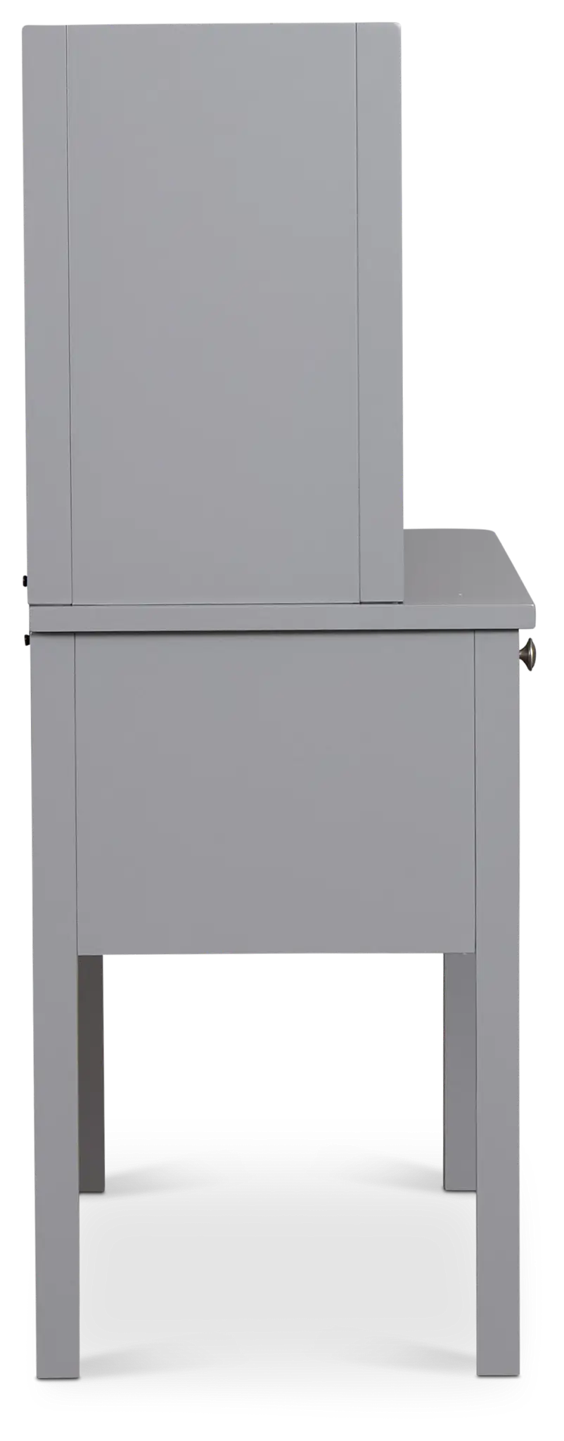 Charleston Gray 3-drawer Desk & Hutch Charleston Gray 3-drawer Desk & Hutch
