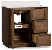 Pacific Mid Tone 36" Single Bathroom Vanity