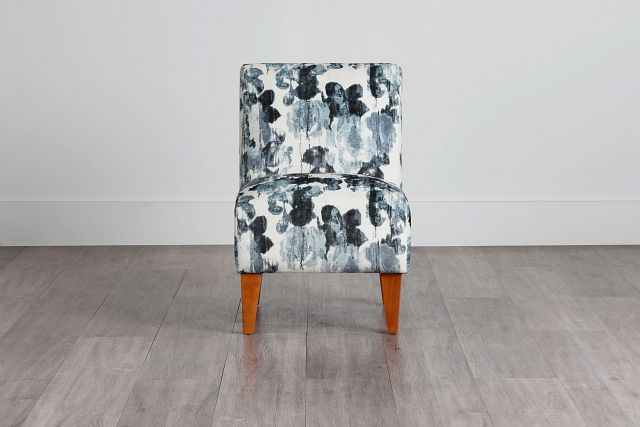 Scarlett Blue Fabric Accent Chair