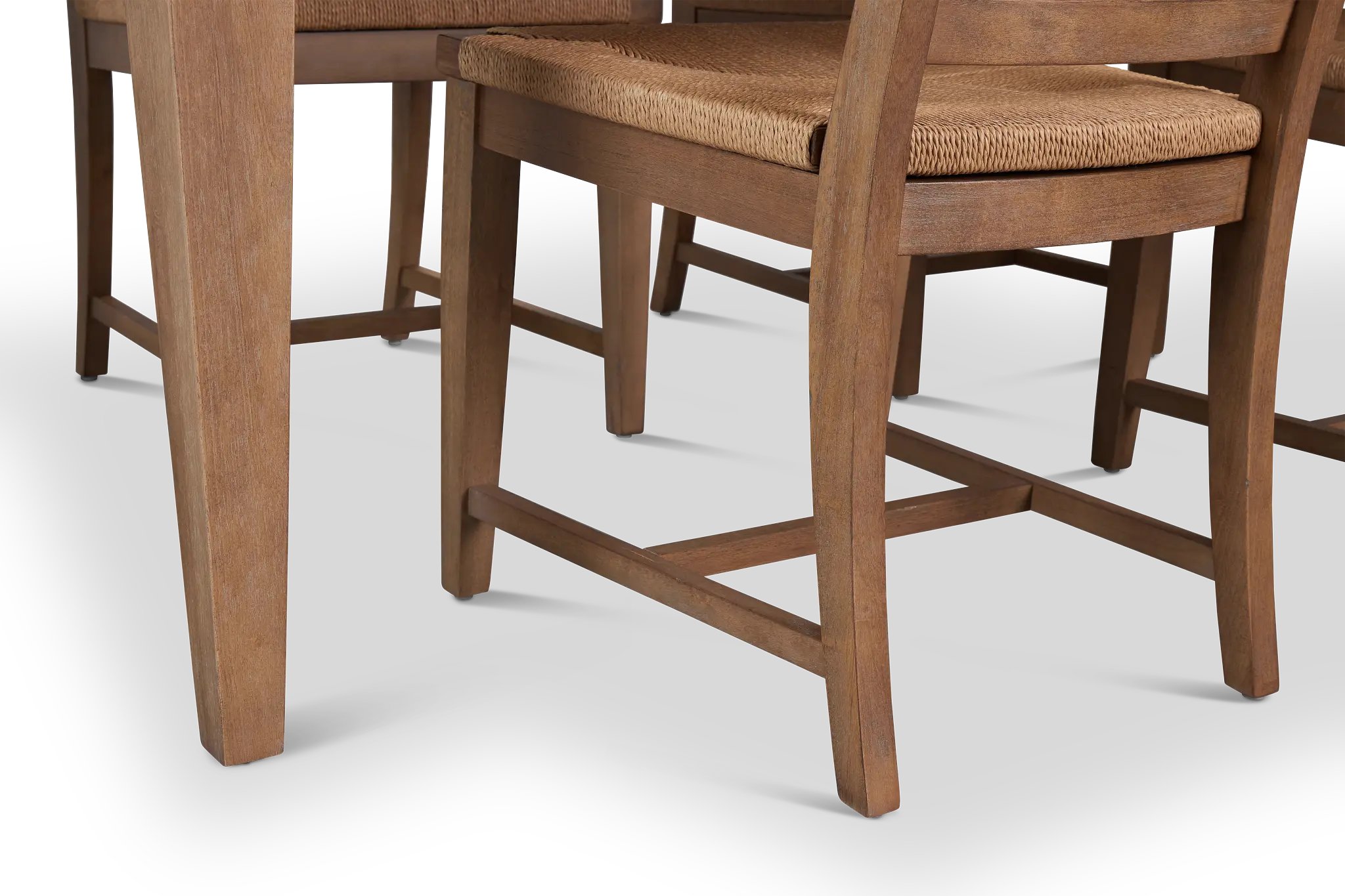 Provo Mid Tone Rect Table & 4 Woven Chairs Provo Mid Tone Rect Table & 4 Woven Chairs