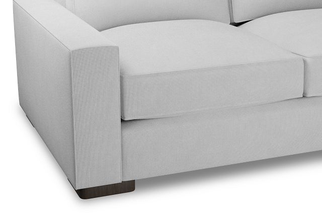 Edgewater Suave White Medium Two-arm Sectional