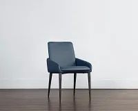 Dillon Dark Blue Upholstered Arm Chair