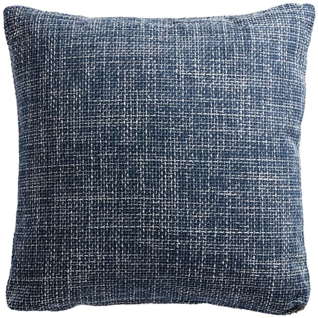 Sutton Dark Blue 22" Accent Pillow