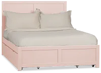 Charleston Pink Panel Bed With 4 Storage Drawers
