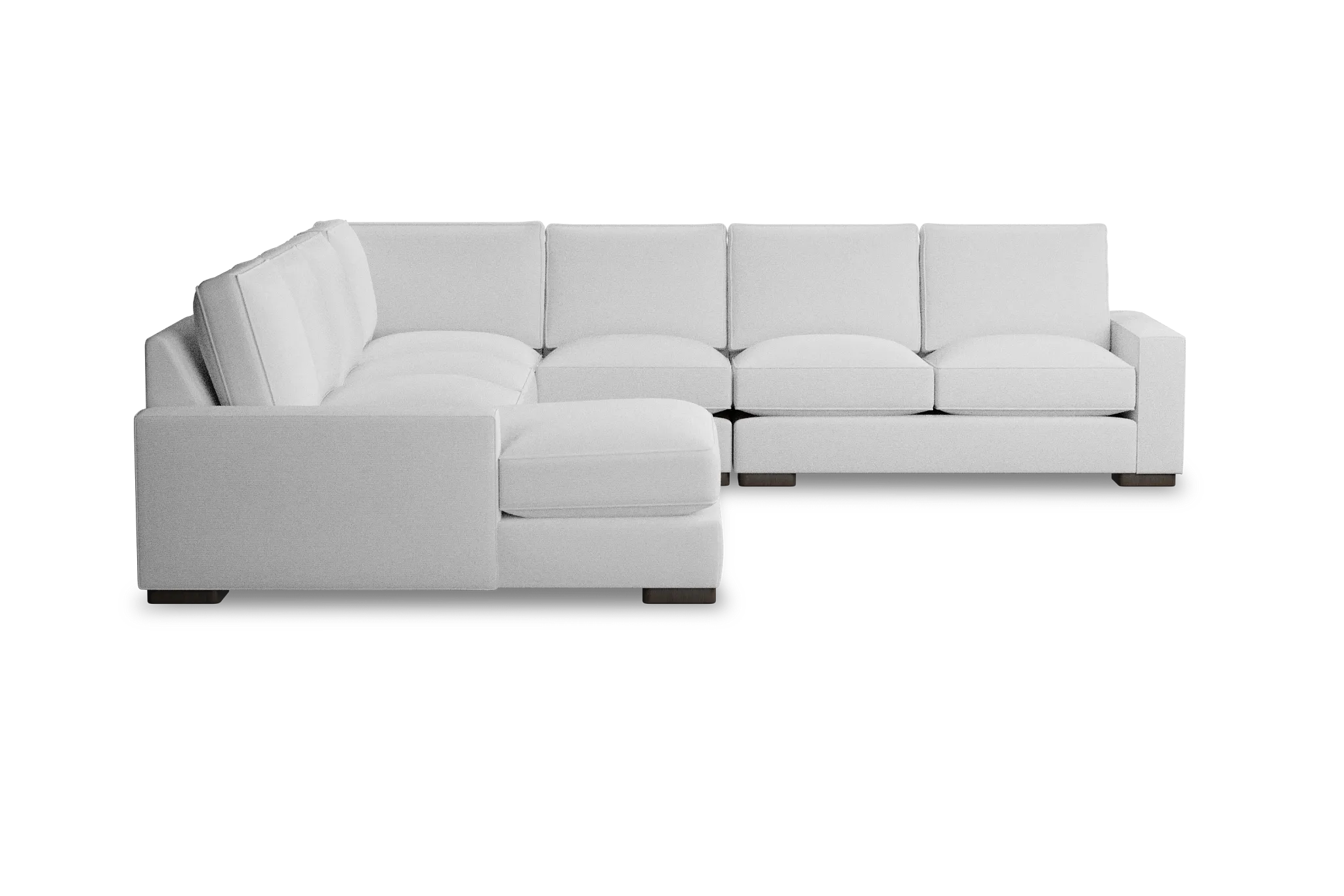 Edgewater Peyton White Large Left Chaise Sectional