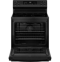 Ge 600 Series Black 30" Electric Range