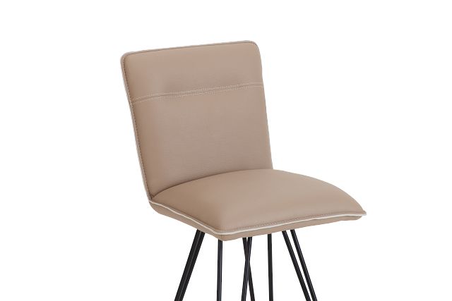 Demi Taupeswivel 30" Upholstered Barstool