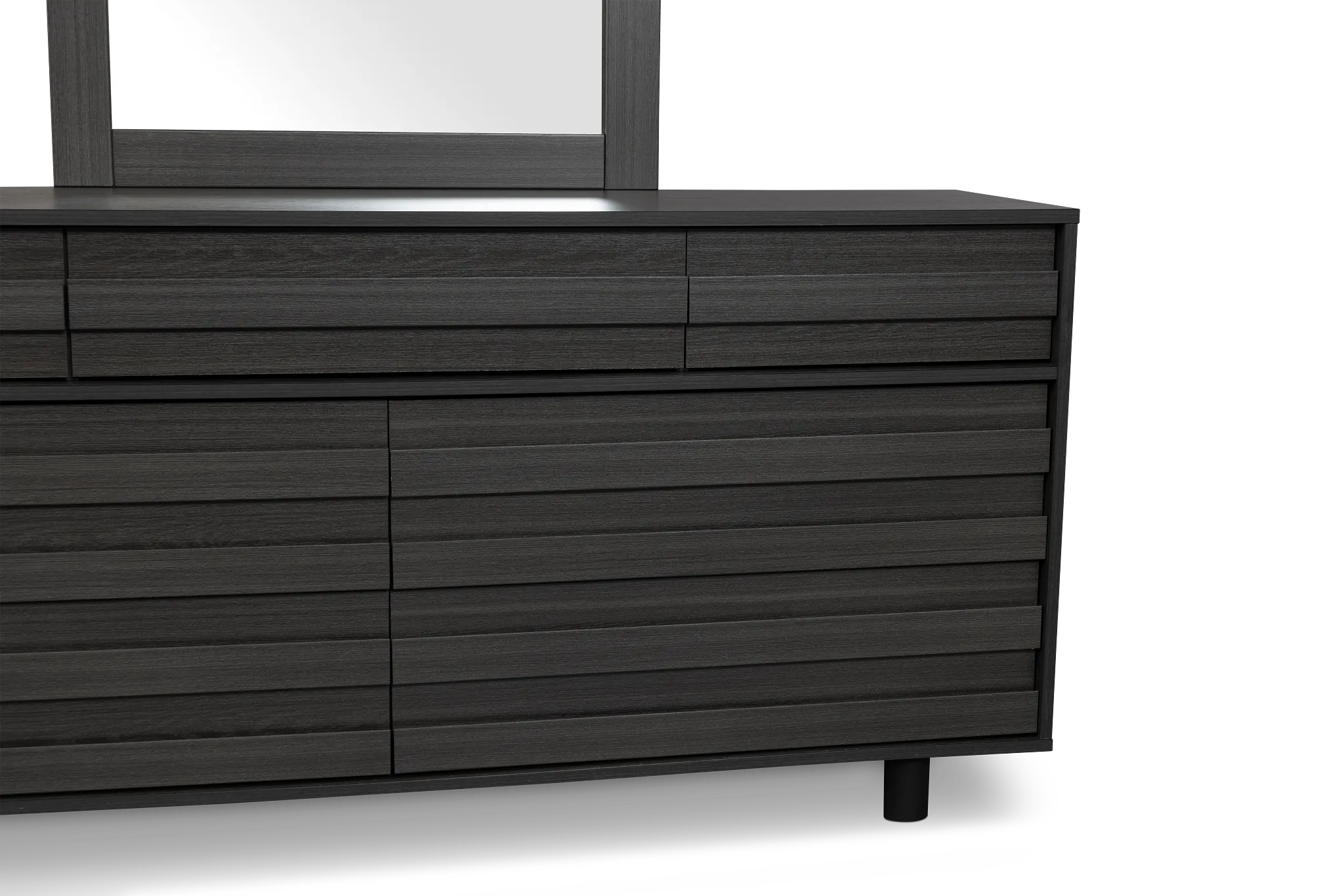 Everett Gray Dresser & Mirror