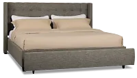 Chatham Gray Low Platform Storage Bed