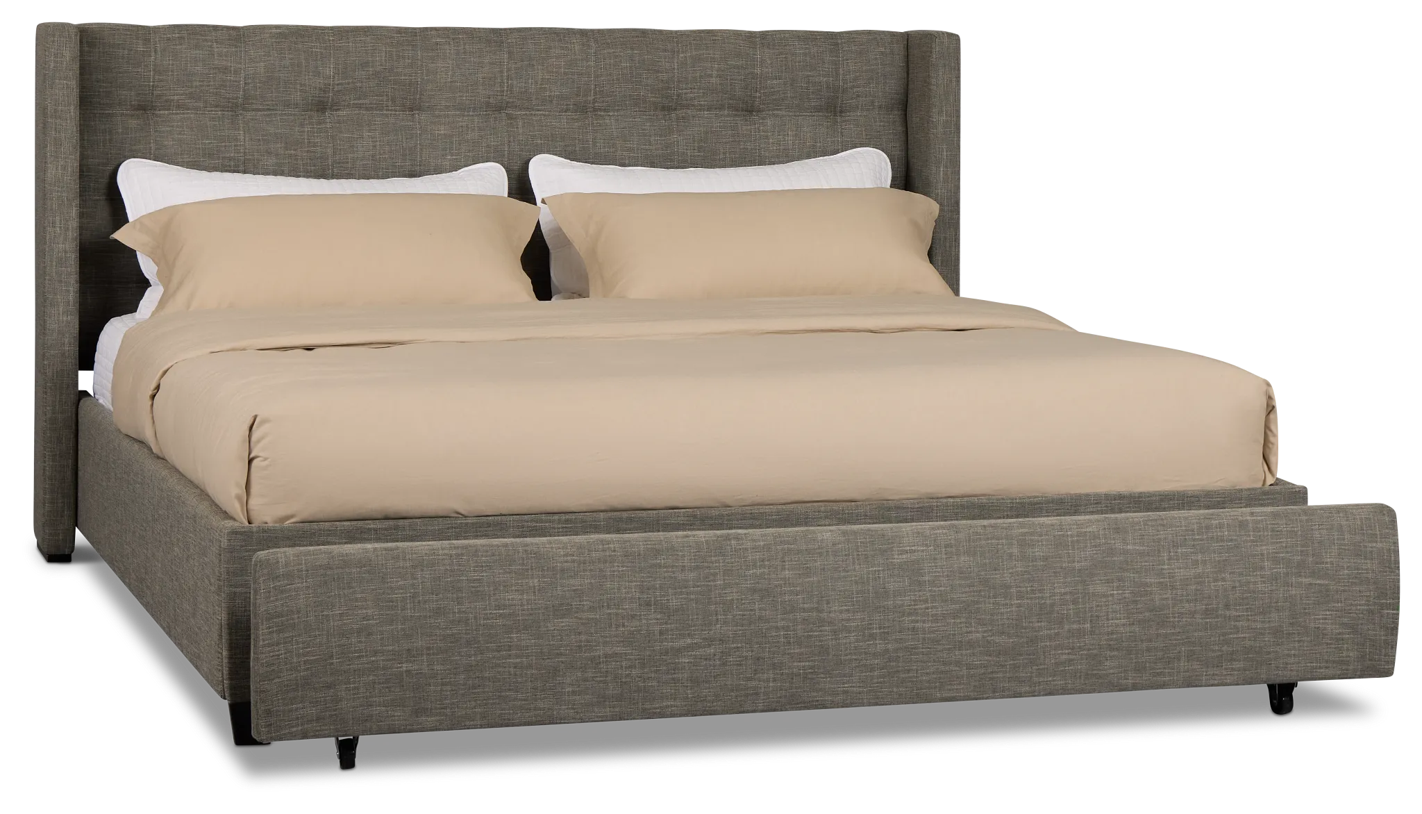 Chatham Gray Low Platform Storage Bed