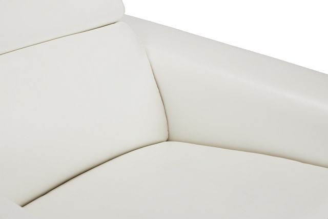 Lombardy White Micro Power Recliner