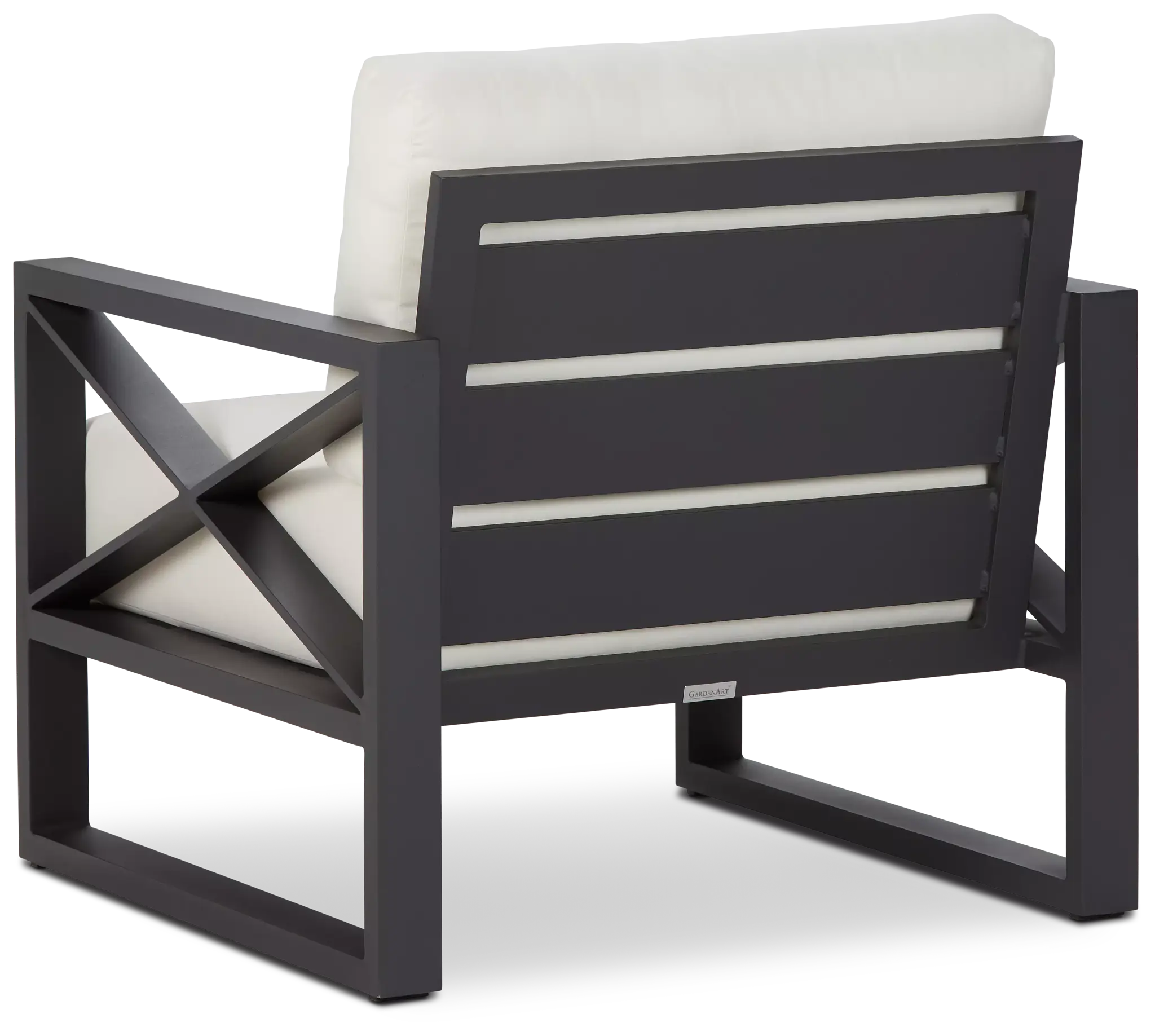 Linear Dark Gray White Aluminum Chair Linear Dark Gray White Aluminum Chair