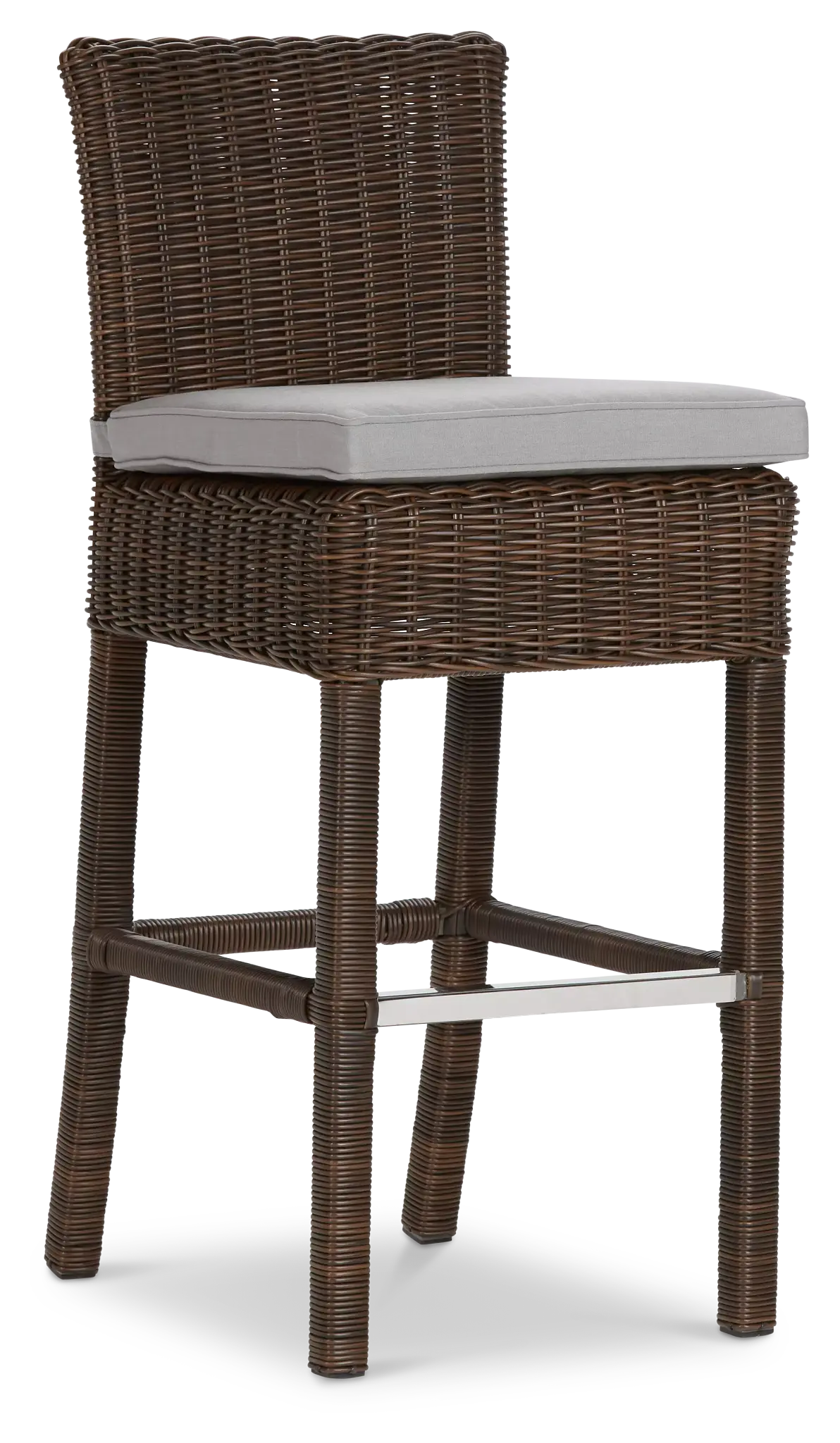 Canyon Dark Brown Gray Woven 30" Barstool Canyon Dark Brown Gray Woven 30" Barstool