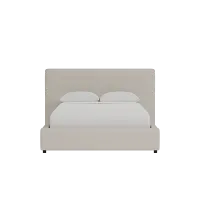 Grayton Suave Beige 44" Upholstered Platform Bed