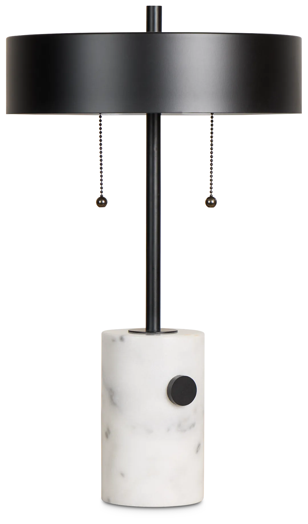 Ozzy Black Marble Table Lamp