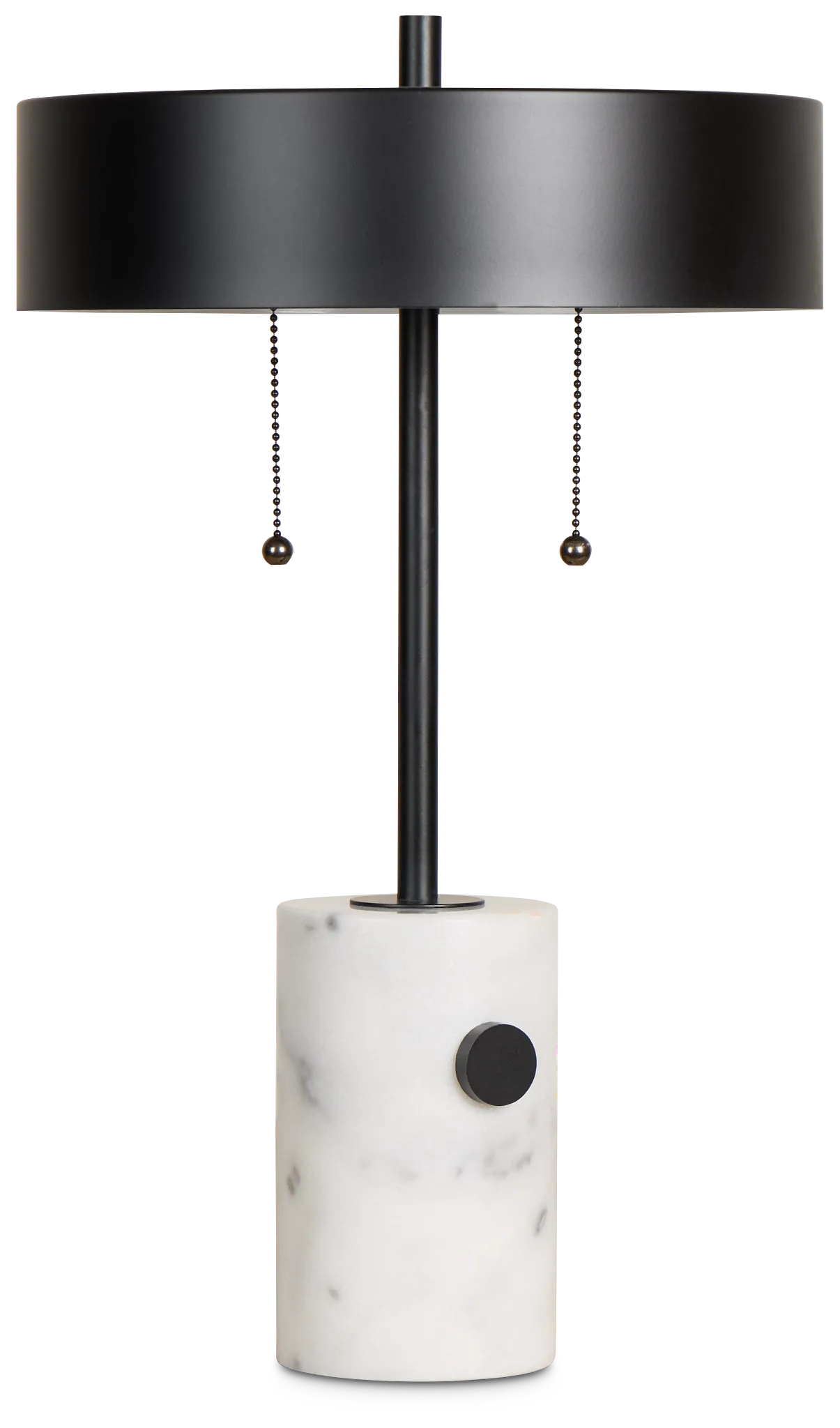 Ozzy Black Marble Table Lamp