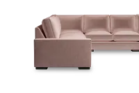 Edgewater Joya Light Pink Large Right Chaise Sectional
