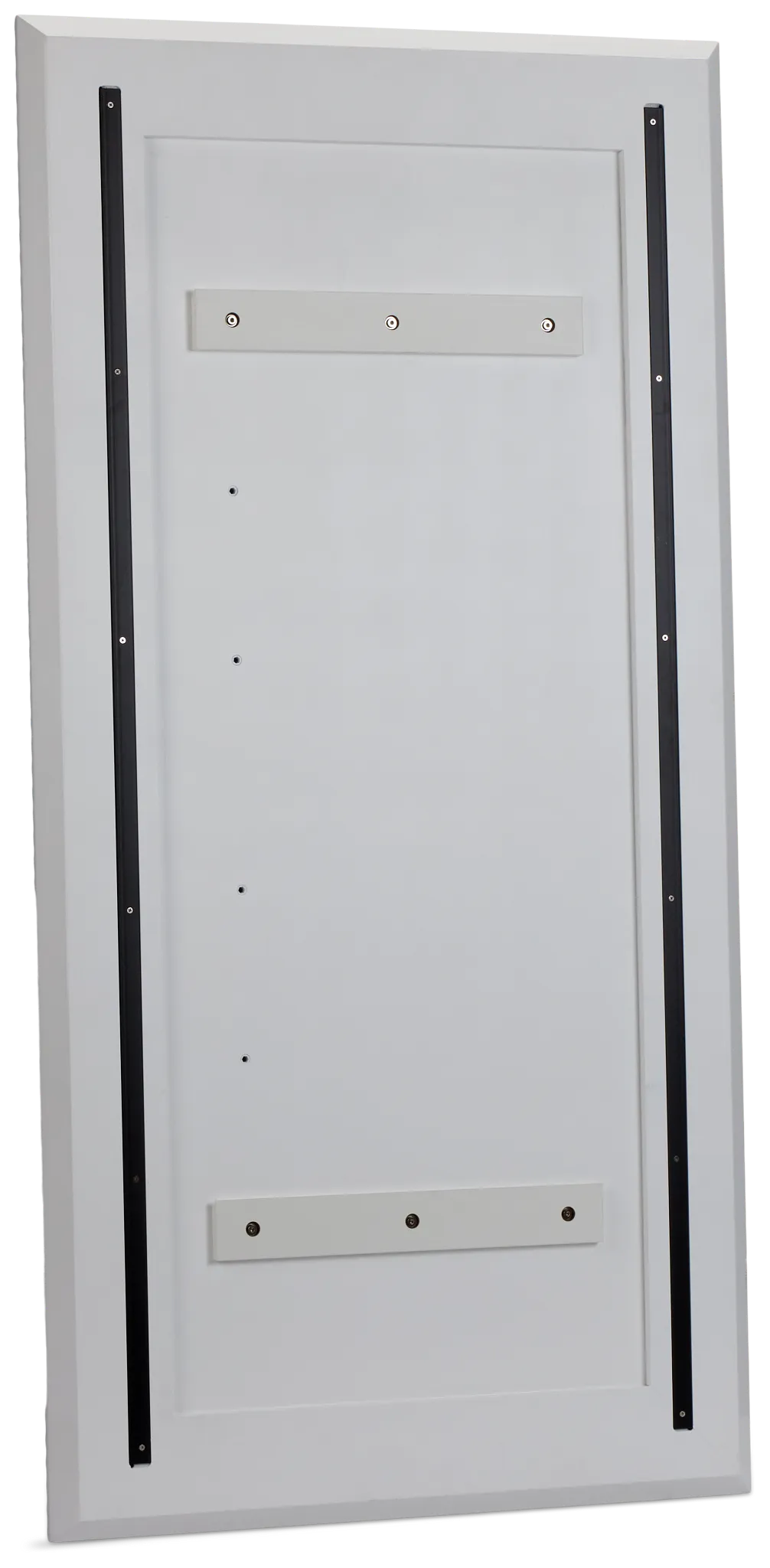 Surge White Floor Mirror